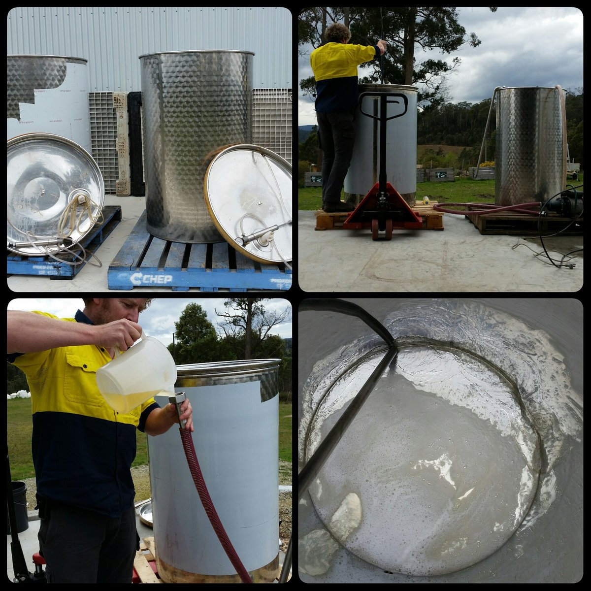 WinterBrookWine's tweet photo. Busy day at the winery 🍷
#winery #winemaker #winterbrookvineyard #winelover #winelife #discovertasmania https://t.co/4ltW9SixD4