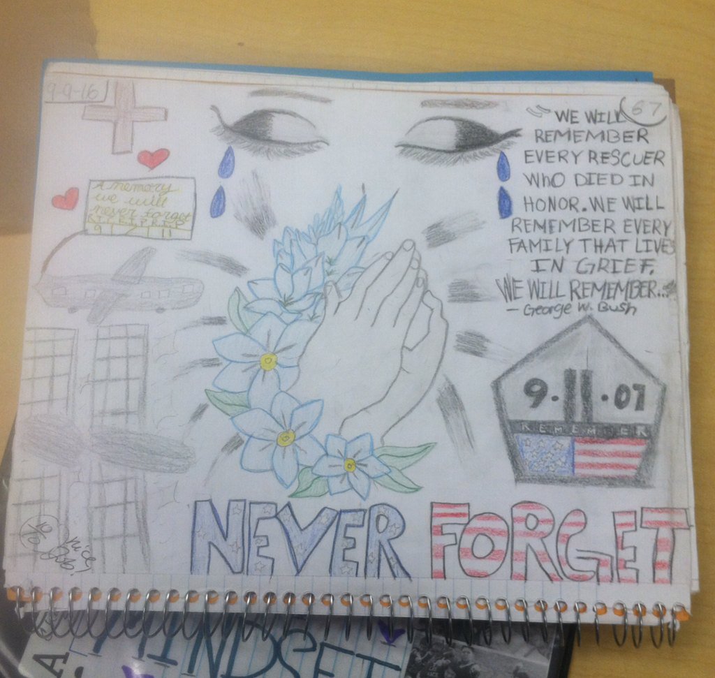 chi_s_edu's tweet photo. Expressing my feelings through imagery #9/11 #americangovernment https://t.co/e33A2JJXZK