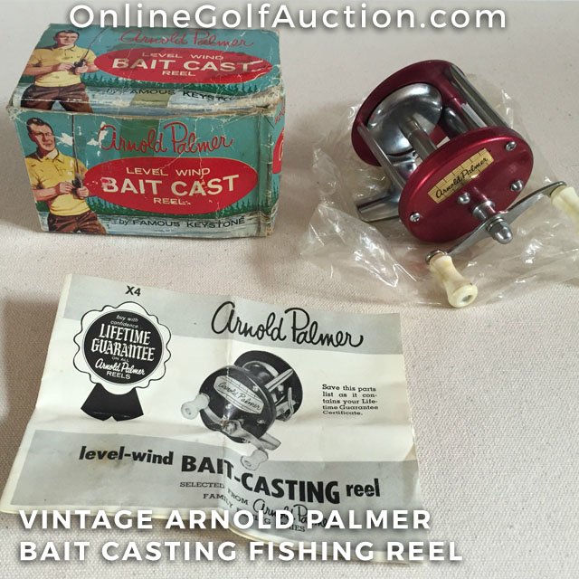 onlinegolfauc's tweet photo. Vintage Arnold Palmer Bait Casting Fishing Reel in Box  #golf #antiques #golfing https://t.co/WiS4IGx3Qr https://t.co/wLRlnVLEbJ