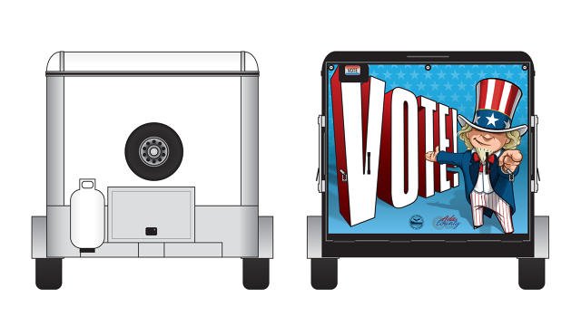 FastCoImpact's tweet photo. This food truck-inspired mobile voting booth is simple in its design—and it's secure https://t.co/oi1LikUsoN https://t.co/q5vzXumWgf
