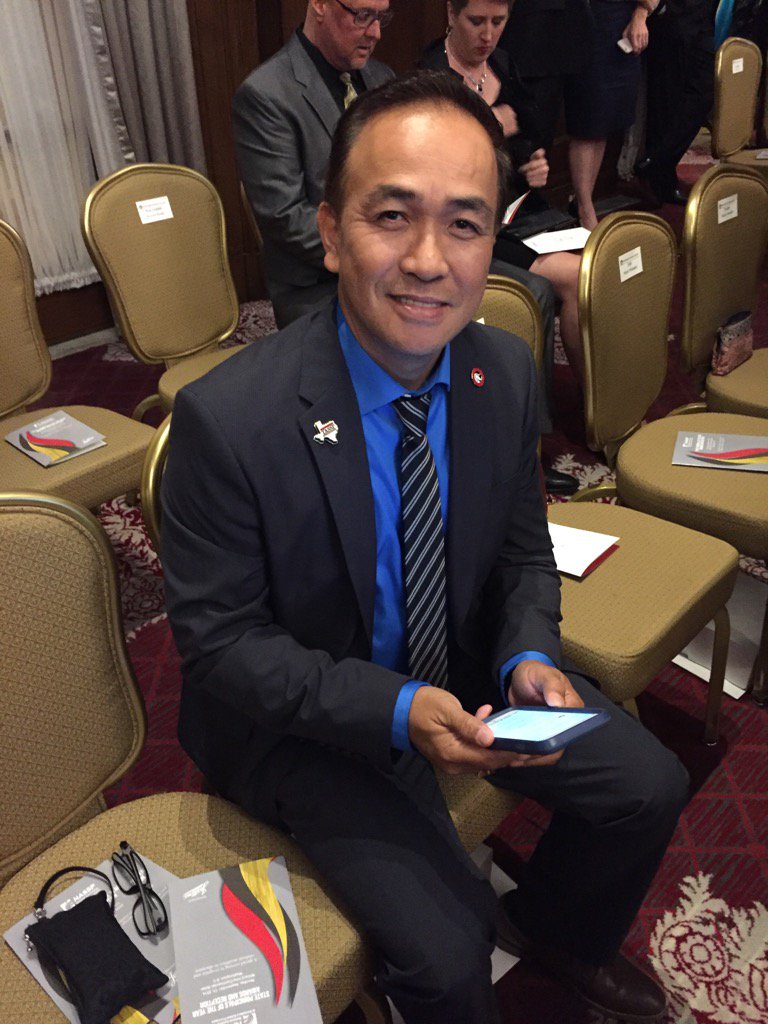 CindyKirby05's tweet photo. Dr. Edgar Tibayan preparing for recognition by NASSP as TX Principal of the Year @TASSP1 https://t.co/1c7UnEP33K