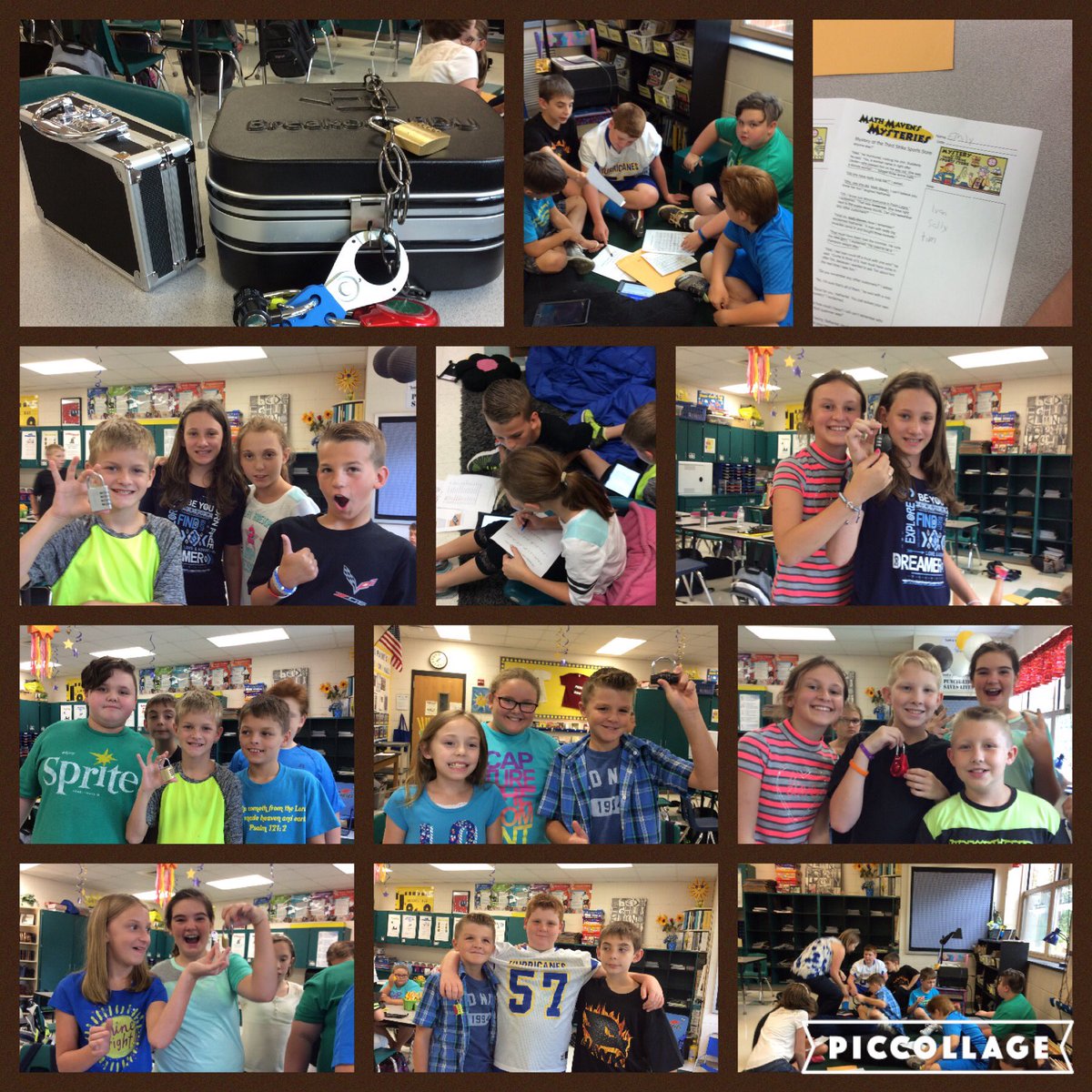 PESLibrary203's tweet photo. Working together to problem solve and crack the codes to open the BREAKOUT BOX! #5thgraderocks #hmesshines https://t.co/pHNUDFIu5J