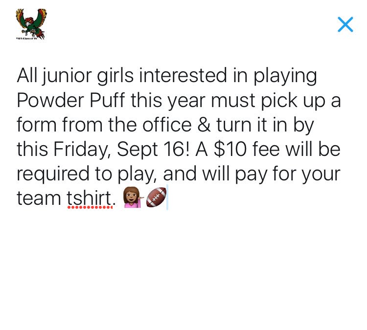 Junior Class tweet media