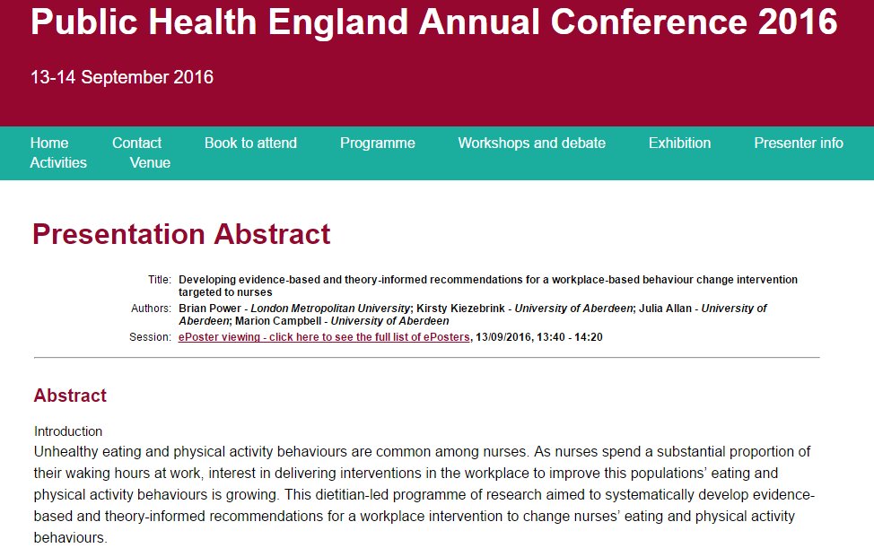brianpowerRD's tweet photo. Our research work to be presented at #phe2016: https://t.co/sZJnzzADLE @hsru_aberdeen @The_MRC @PHE_uk https://t.co/ZUlofHe8TI