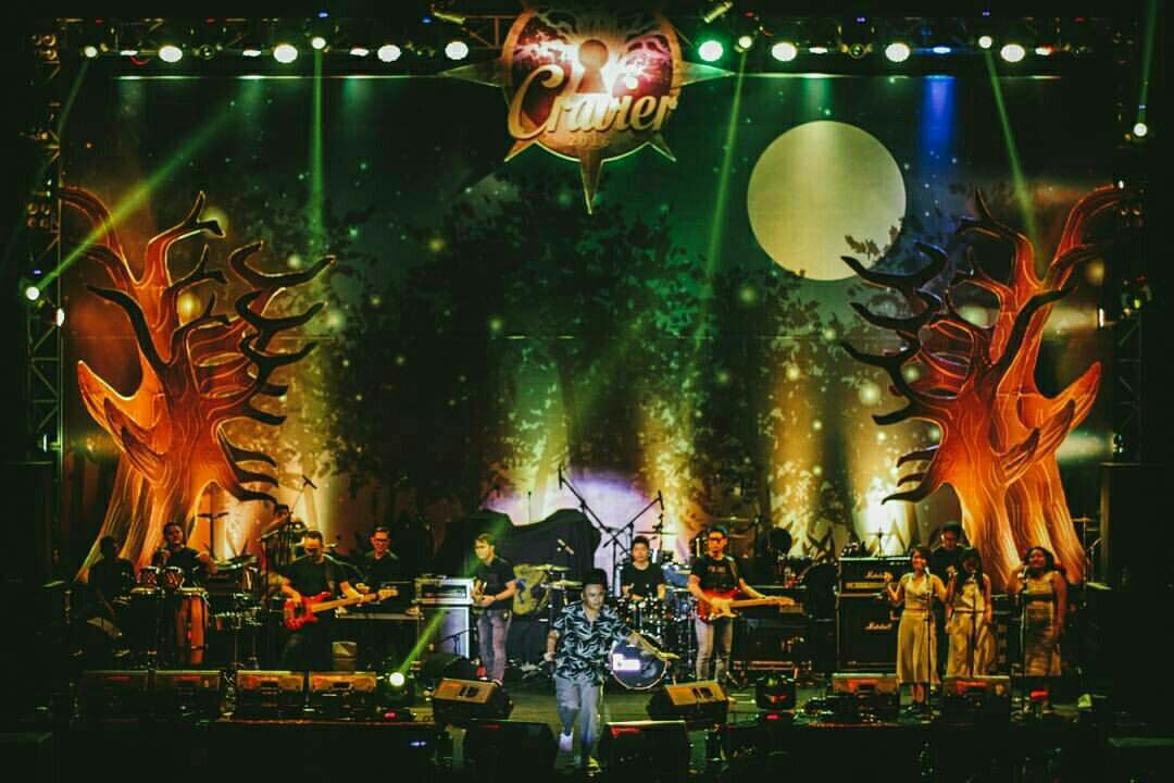 Mystical Forest at @cravier2016 #harperproduction #soundsystem #decoration