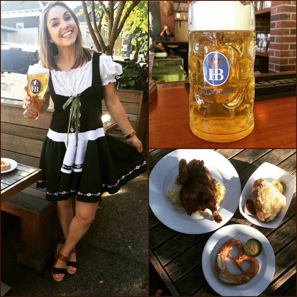 It's #Oktoberfest time! German food, games, and yeppp, beer! Plus, my outfit fits in well at @stammtischpdx... <a href="/kgw/">kenny wassus</a>…
