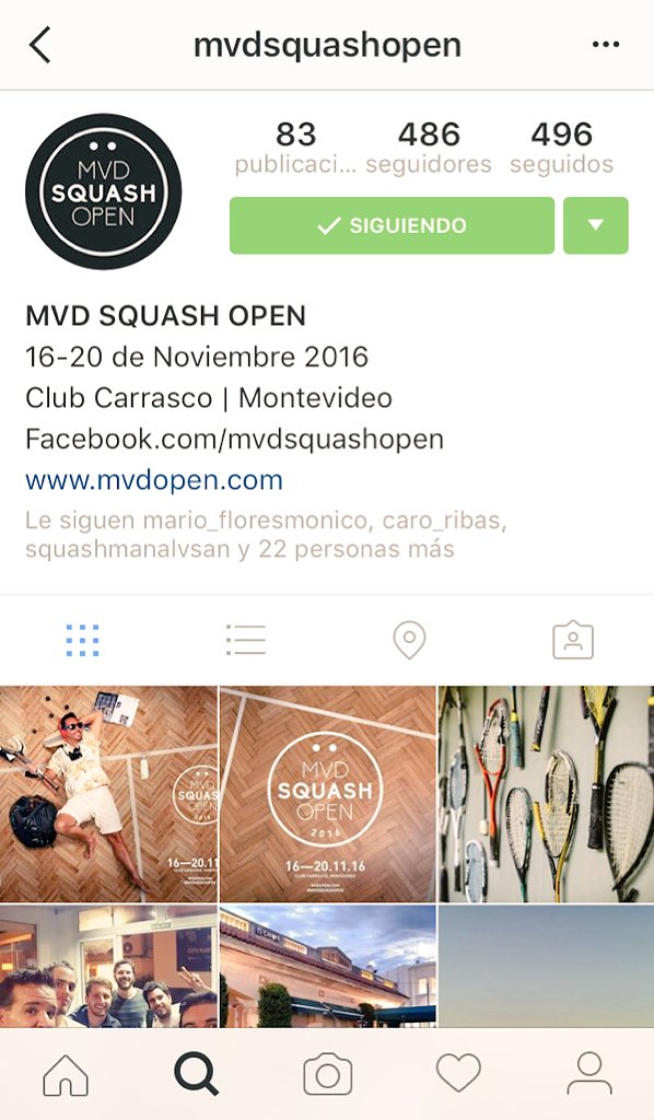 MvdOpen's tweet photo. Seguinos en Instagram y Facebook! Todavía quedan algunos lugares...inscríbete en https://t.co/tDVxmffIXs #squash https://t.co/DFlIcfSStQ