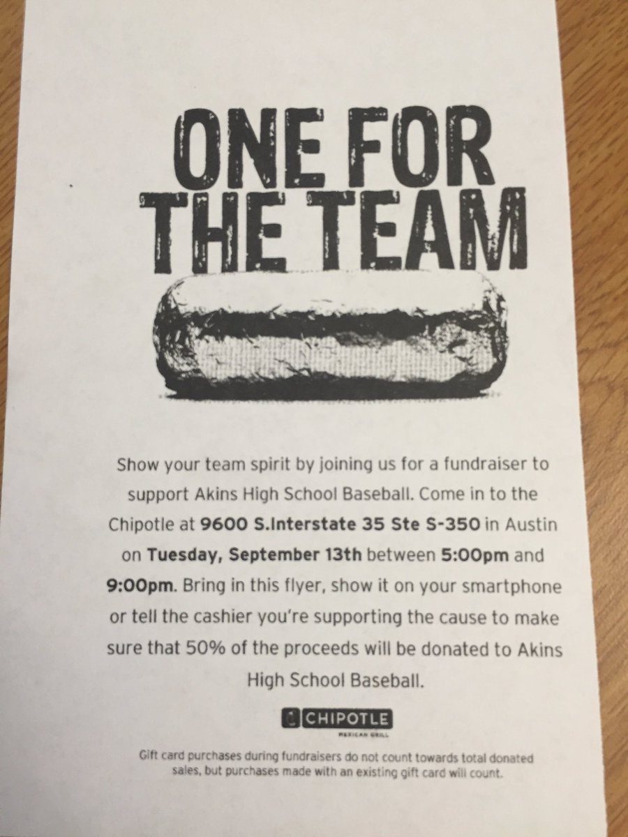 BenGrajczyk's tweet photo. Support Akins baseball https://t.co/QoT7OZYaPI
