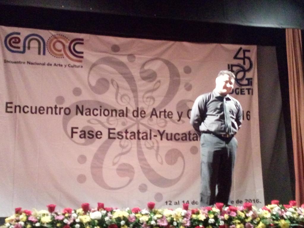 DGETISEOYUCATAN's tweet photo. Inauguracion del Encuentro Nacional de Arte y Cultura, Fase Estatal Yucatán. #enac2016 https://t.co/DYsdSaQrlu