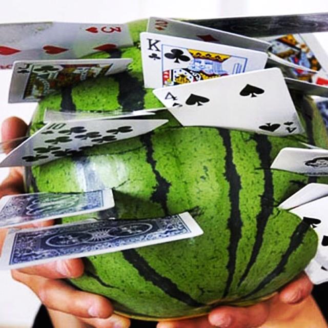 These throwing cards are deadly sharp and designed to impale hard surfaces! 
#cards #gambit #ninja