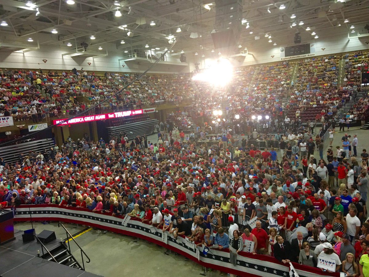 TeamTrump's tweet image. House was packed with so many amazing supporters in North Carolina tonight! #TrumpTrain #MAGA