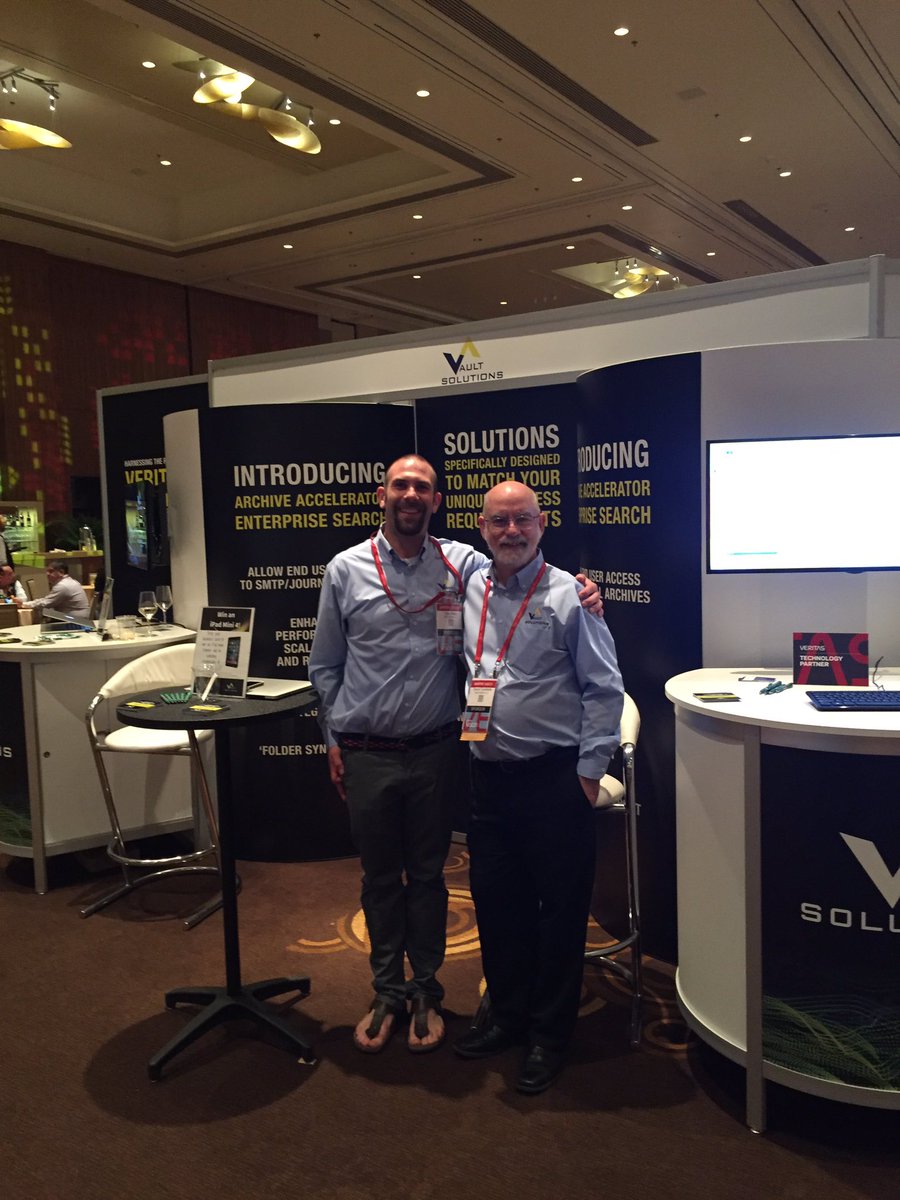 LillaBluCo's tweet photo. At the @veritastechllc Vision conference with @Vault_Solutions and loving it! Booth 104 at #vtasvision2016 https://t.co/0G2SOyhXBI