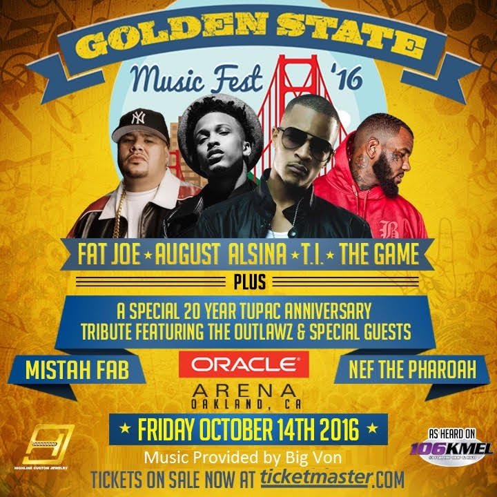 ShayDiddy's tweet photo. #GSMF2016 with @AugustAlsina @fatjoe @Tip @thegame is about to be LIT!! Get tix NOW https://t.co/KBihNhPti7 https://t.co/Fa16oRFLM2