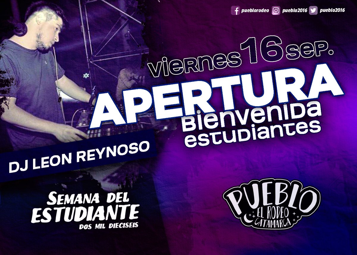 Rodeo2016's tweet photo. ⚠️ Sorteamos 10 entradas para la apertura y no podes faltar!!
• Simple, Rt y participa
#Rodeo2016 🌺
#Pueblo 💣 https://t.co/l6M8nVbgJQ