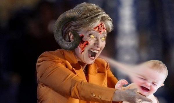 MFlaviusVictor's tweet photo. Today Bill says of Hill: "Sheโs worked like a demon as you know". Yes, Bill, we know. #DemonHillary https://t.co/qo94rrnGe8
