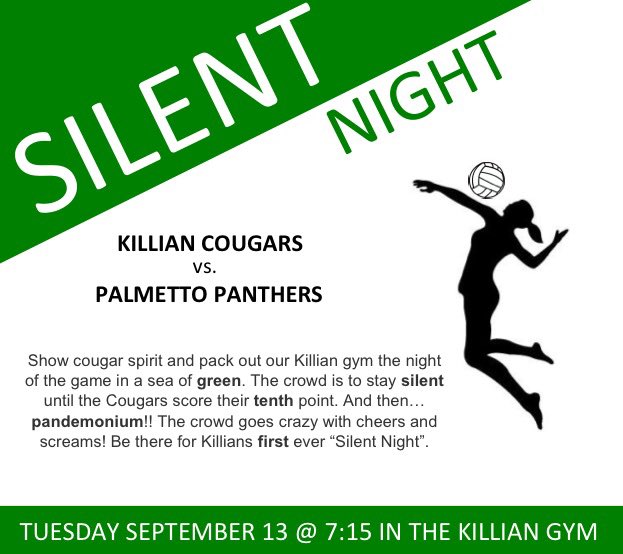 killianvolley's tweet photo. TOMORROW JV:6 V:7 💚💛🏐 https://t.co/MkzNYMSBqq