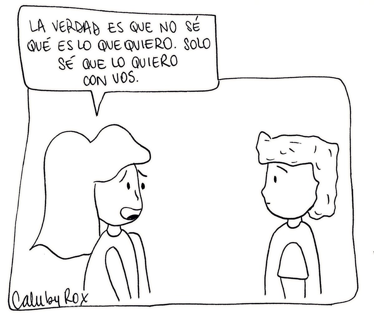 calubyrox's tweet photo. No sé qué pero sí con quién. https://t.co/MHJdwcyBH8