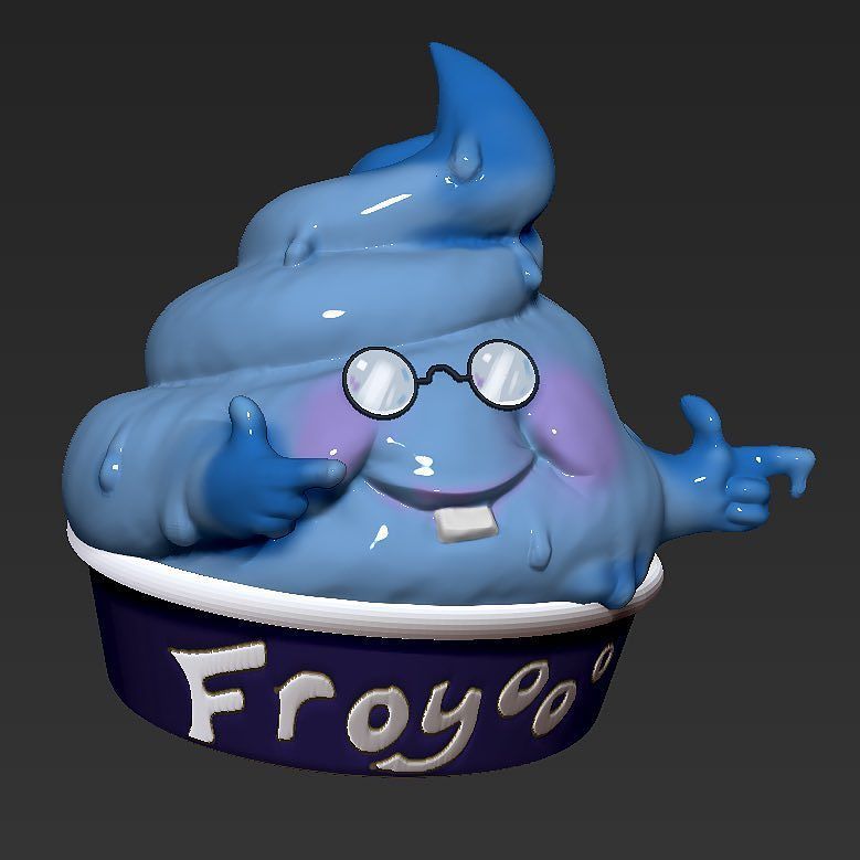 maximum_combo's tweet image. Day 6: Frozen #sculpt based off of today’s #concept. #zbrush #indiedev #character #3d #3dmodel #daily #practice ~ F…