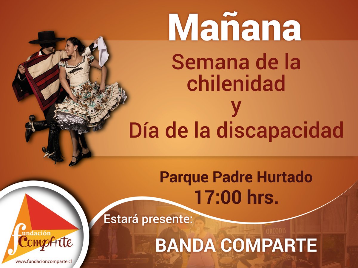 CompArtecl's tweet image. Mañana estaremos presente en la semana de la chilenidad, junto con nuestra banda, Banda CompArte.Los esperamos!