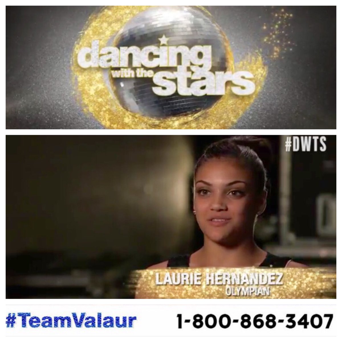 imwithhernandez's tweet photo. Alright Laurie fans! You know what to do!!! #LaurieHernandez #TeamVaLaur #DWTS https://t.co/r3AM61OGHn