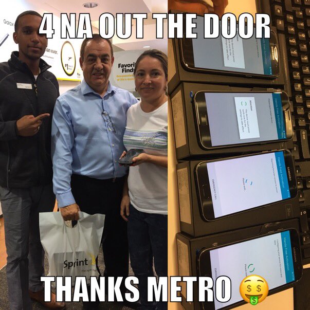 vincentsprint's tweet photo. Customer coming to add just one line   Ended up getting 4 all with smiles @IAMShawnS @EmelyMartinez09 @sprint1093 https://t.co/qhPsGRhRwm