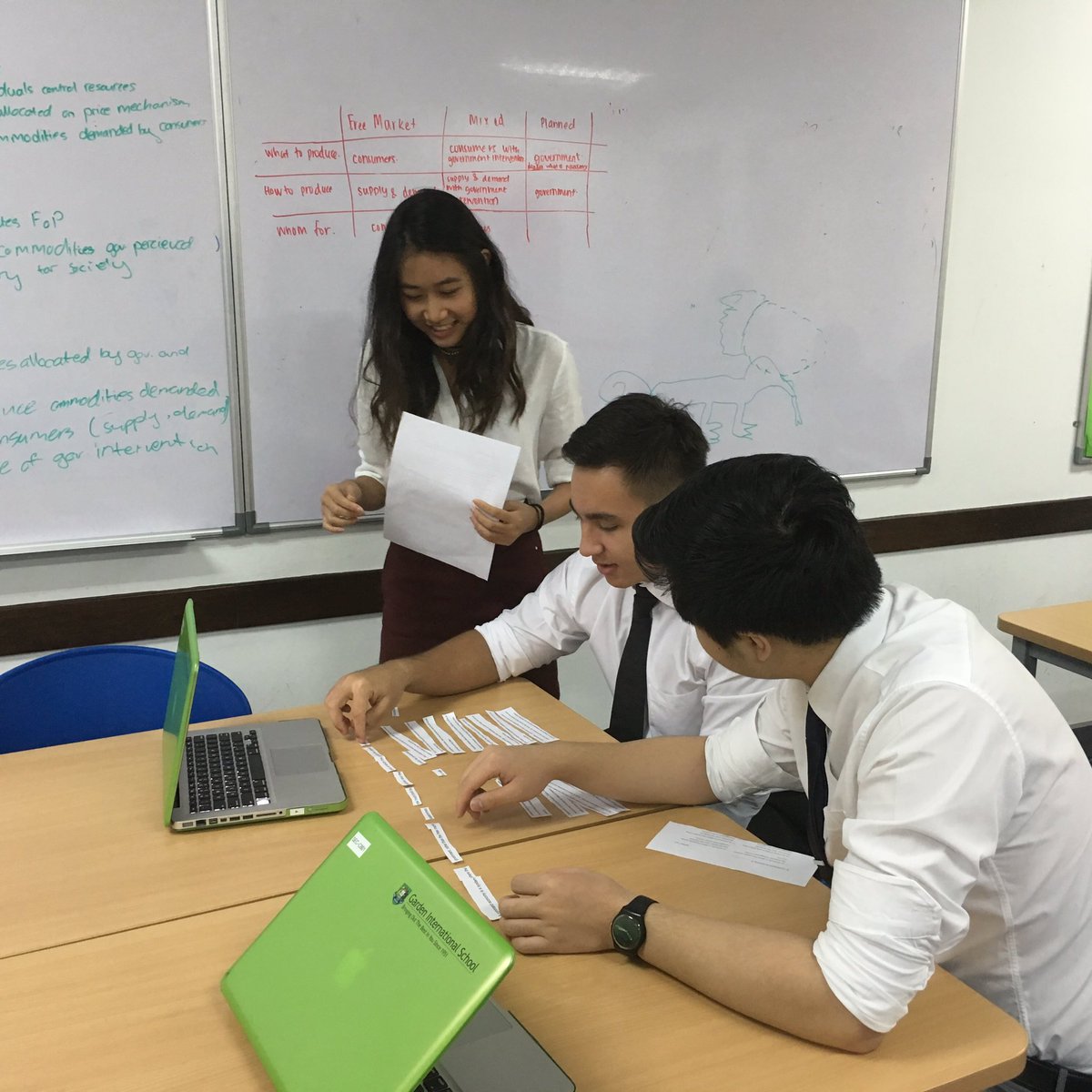 When the student become the teacher. #year12economics #economicsystems #AFL @gislearning