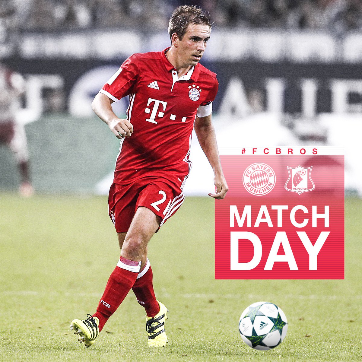 philipplahm's tweet photo. #UCL at the Allianz Arena - it’s always something special. Excited about our home game tonight! #packmas #FCBROS https://t.co/bRUMrPKYoz