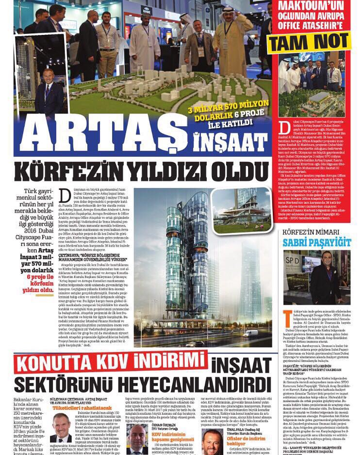 ArtasHolding's tweet photo. Körfez' in yıldızı Artaş İnşaat! #artas #cityscape2016 #cityscapeglobal https://t.co/BkJnErBwJK