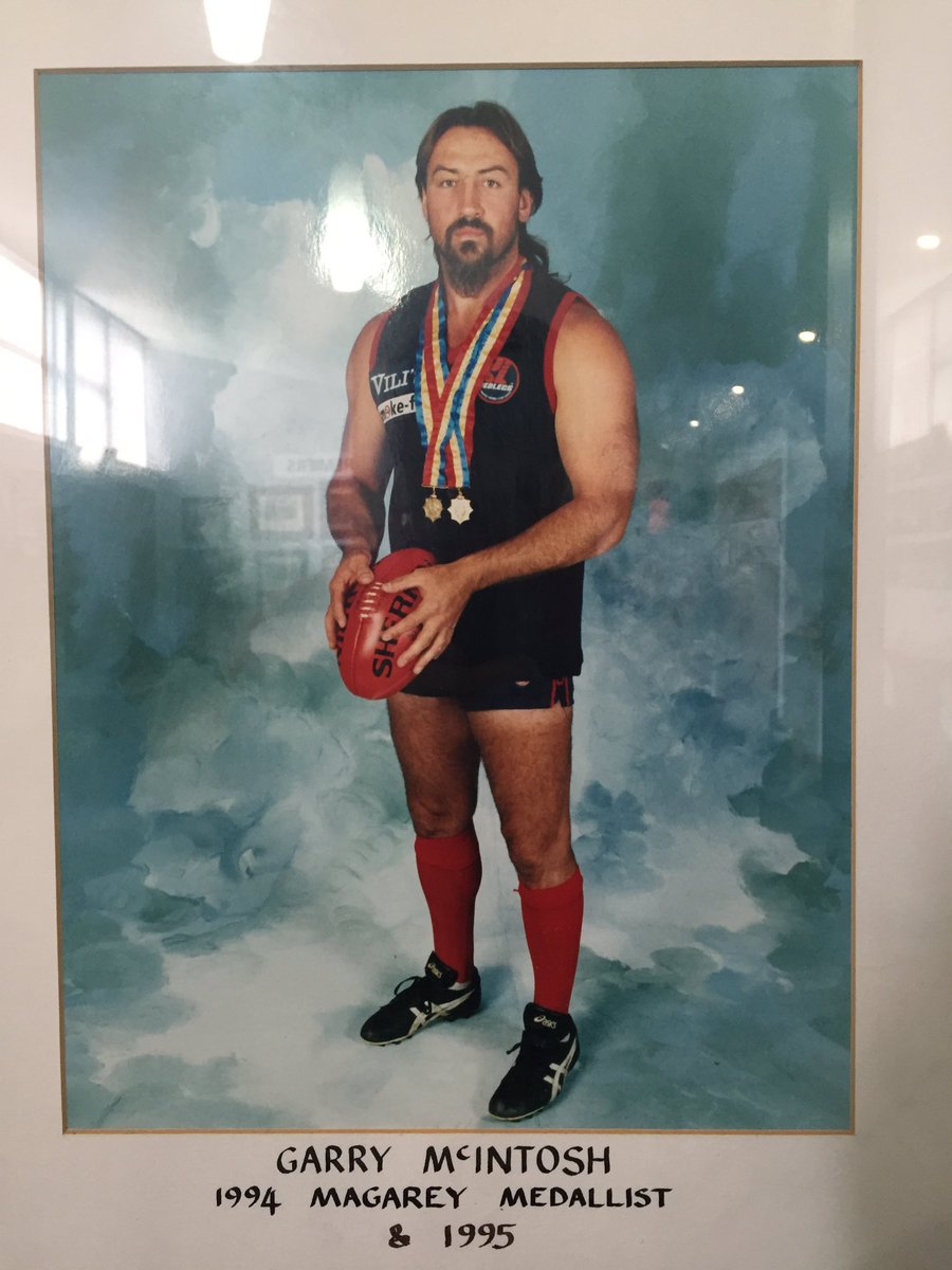 NorwoodFC's tweet photo. The Legend that is Garry McIntosh back to back @MagareyMedal in 94,95 one of the @SANFL all time greats! https://t.co/lzFimio7NS