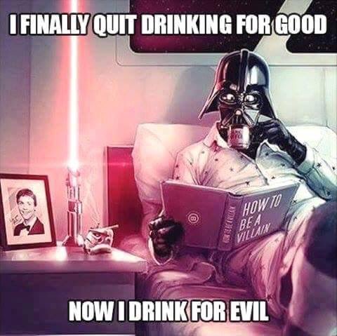 CatchThatYogi's tweet photo. #DrinkingForEvil #hahaha #DarthVaderWisdom https://t.co/u9dGhPHe8I