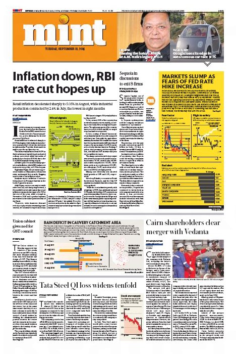 livemint's tweet photo. Good morning, Mint readers! Here's our front page for today. Read the full e-paper here: https://t.co/UDLStEiplk https://t.co/eSNGvV6bEC