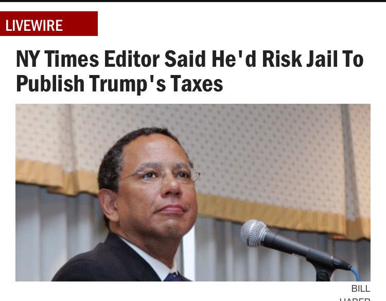 NY Times & Washpoo will to risk jail for Trump's tax returns