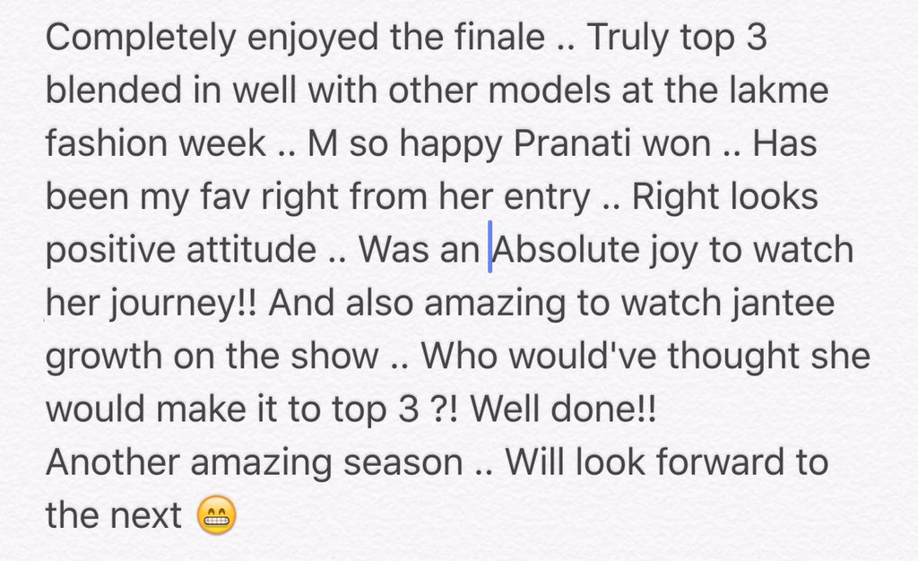 BeingHoneyBun's tweet photo. @Iamneerajgaba @MTVIndia @LakmeFashionWk @DabbooRatnani @HaydonLisa @VJAnusha gonna miss diz fab show!!! #INTM2 https://t.co/Zdt8nYGZyG