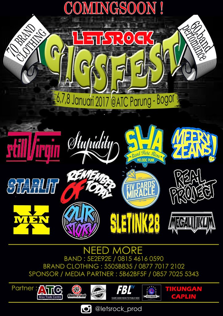 beehasbee's tweet image. #letsrockgigsfest2017 #acaraacara #infogigs #infopensi #infoacara