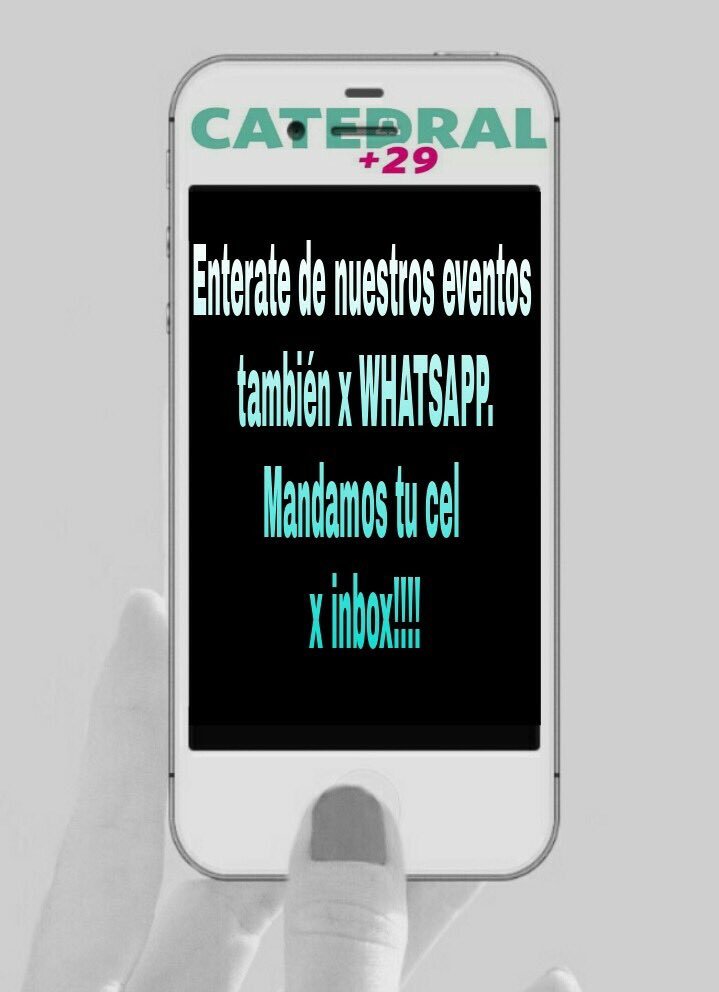 CatedralMas29's tweet photo. Queremos estar conectados con vos!! 
Envíanos tu número x inbox y forma parte del grupo de what's app CATEDRAL+29 https://t.co/Mx6bPqeynZ