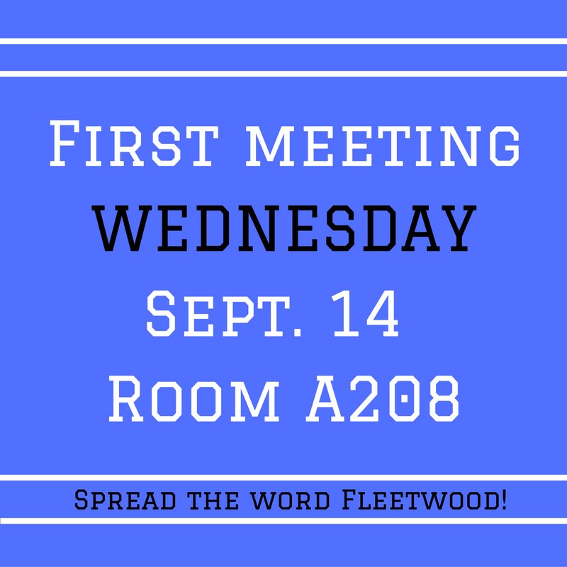 FPSSSC's tweet photo. FIRST MEETING. WEDNESDAY. ROOM A208. BRING ALL YOUR HOMIES. Hope to see you all there Fleetwood! 🐲😊 https://t.co/CTWiCFrOc3