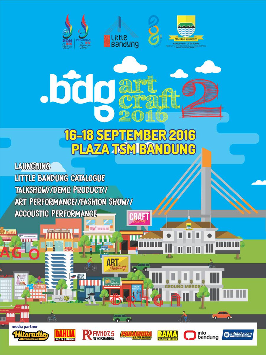 Dalam rangka ulang tahun Bdg ke 206 Jgn Lewatkan "Bdg,art &amp; Craft 2" at TSM 16-18 Sept. #bdgartandcraft via <a href="/infobdg/">BANDUNG ᮘᮔ᮪ᮓᮥᮀ</a>