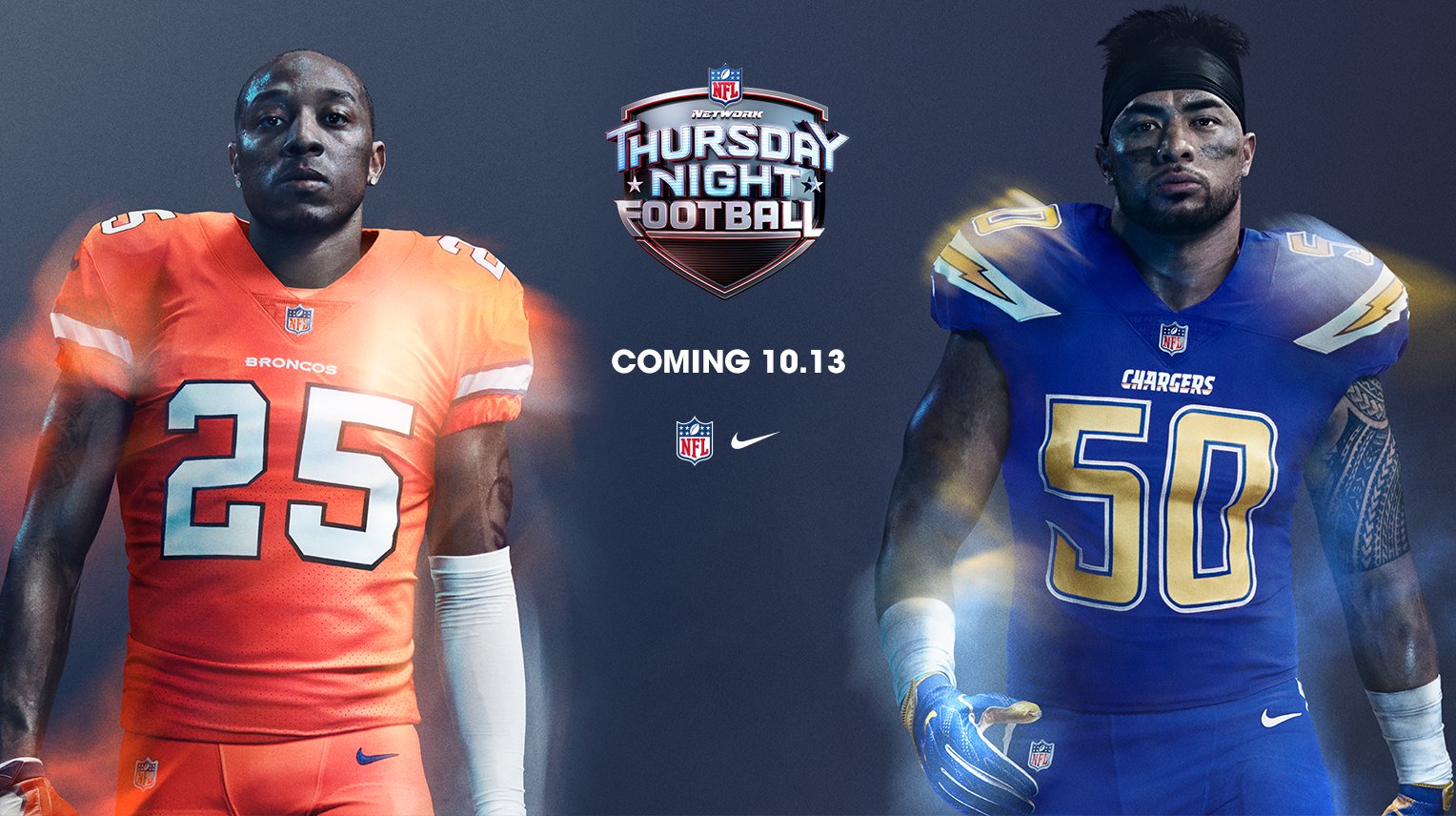 Los Angeles Chargers on X: #ColorRush, revealed. Broncos at