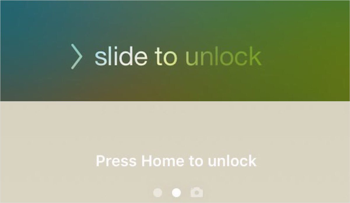 nisconi's tweet photo. RIP "Slide to Unlock" (2007 - 2016) 

   ...you will be missed #iOS10 https://t.co/2yT3zk8jA4