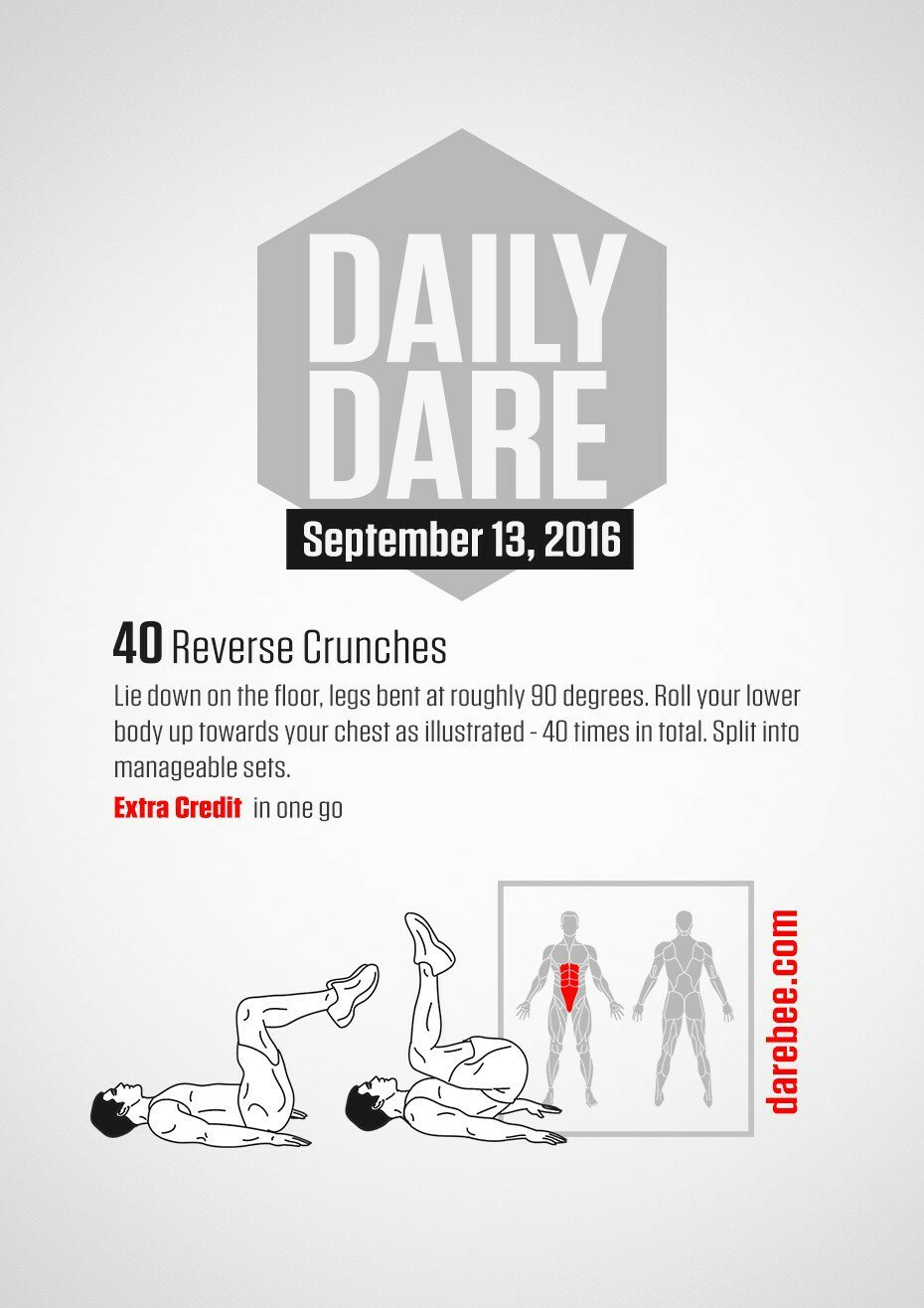 Reverse Crunches  Illustrated Exercise Guide