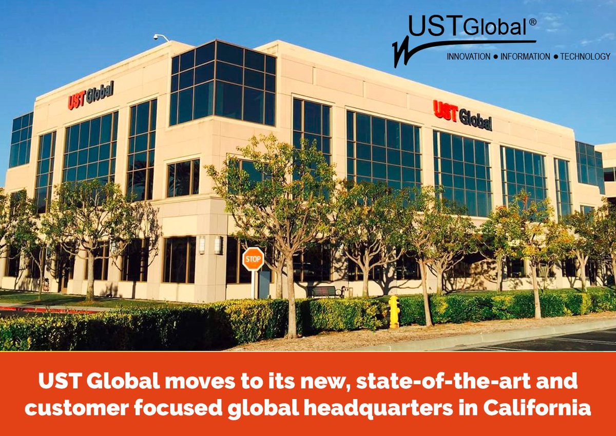USTglobal's tweet photo. UST Global moves to its new, state-of-the-art and customer focused global HQ in California https://t.co/Q75cfrIY0c https://t.co/noV8zLOdzY