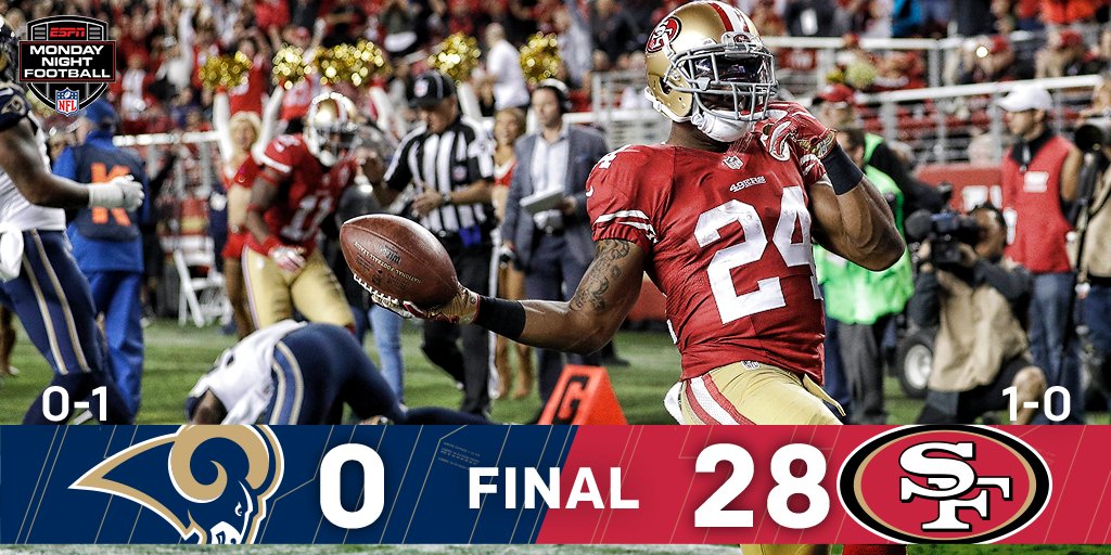 NFL's tweet photo. FINAL: @49ers shut out the @RamsNFL! #LAvsSF https://t.co/dJdeXX2oOm