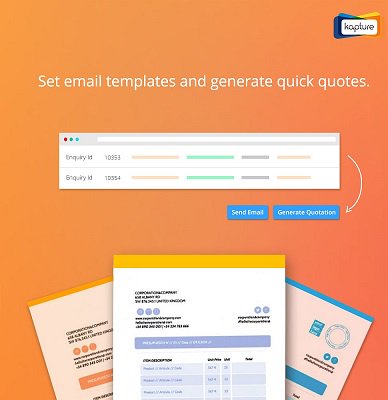 KaptureCX's tweet image. With #CustomizedTemplates, let the CRM automatically create the perfect quotation
#SalesCRM
bit.ly/2ckdKkl