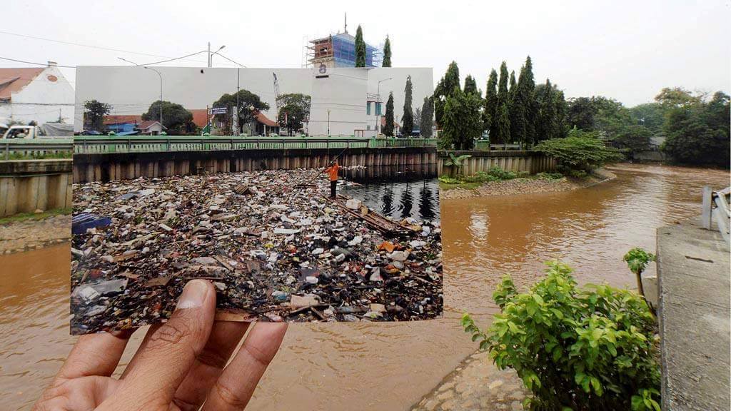 DKIJakarta's tweet photo. Pemandangan bersihnya sungai di Jakarta @KebersihanDKI (via: @hariankompas) https://t.co/LQmKtz8yDs