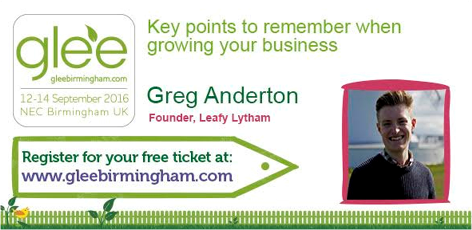 Off to Glee Birmingham, cant wait to speak at 1pm today about key points to remember when growing a business :)