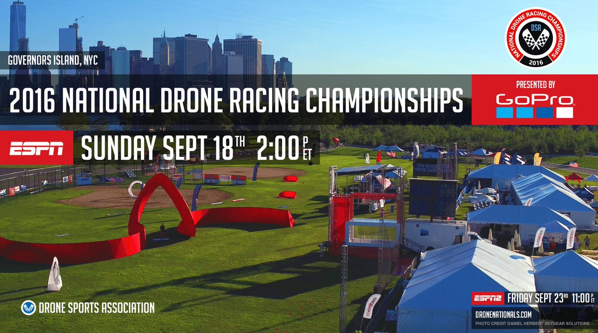 droneworlds's tweet photo. On Sept 18 @ 2pm EST, watch history unfold the birth of a new sport &amp; introduce a new cast of heroes &amp; legends @espn https://t.co/j2APVe1e8v
