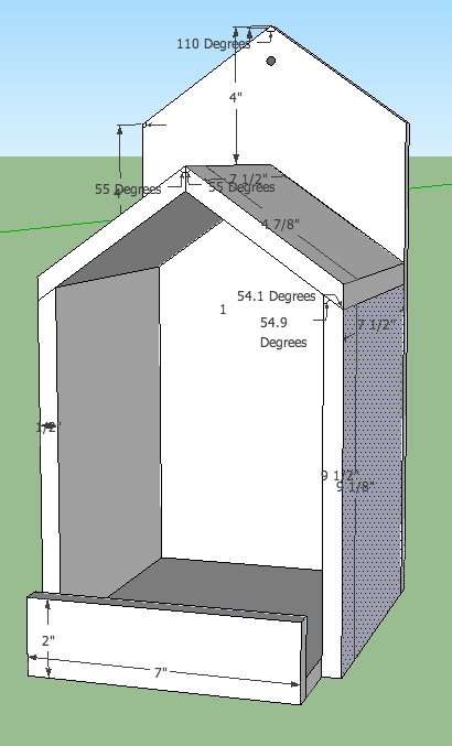 Open Box Robin Bird House Plans By spoiledbirds - gardensensations.xyz/open-box-robin… #garden #gardens #gardening