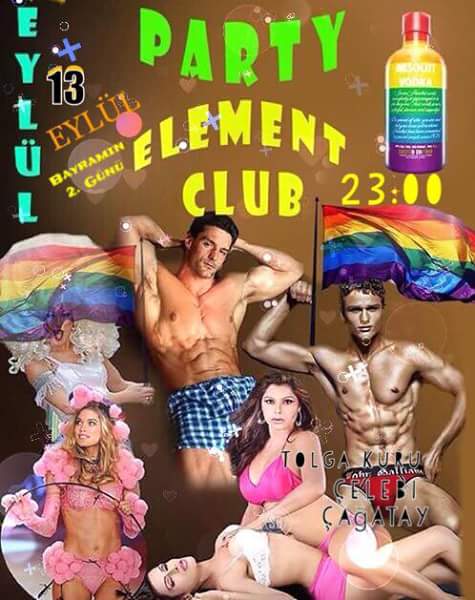 BU GECE FUAR İÇİ ELEMENT CLUB DA DREAMBOY LGBT BAYRAMA OZEL PARTISINDE BULUSUYORUZ!  🌈🌈🌈