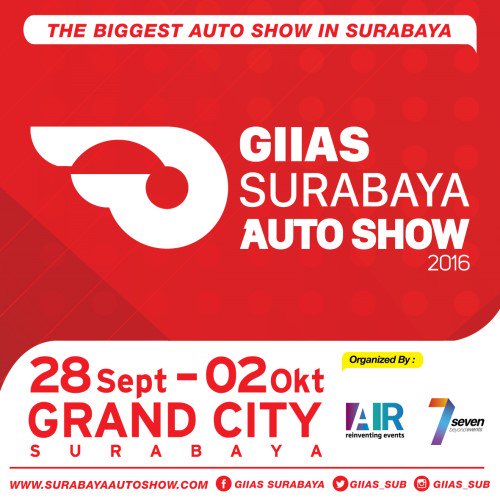 Jgn sampai ketinggalan #GIASSurabaya | Parade mobil2 terbaru, dll | 28 Sep-2 Okt'16 di Grand City | Info: <a href="/GIIAS_SUB/">GIIAS Surabaya</a>