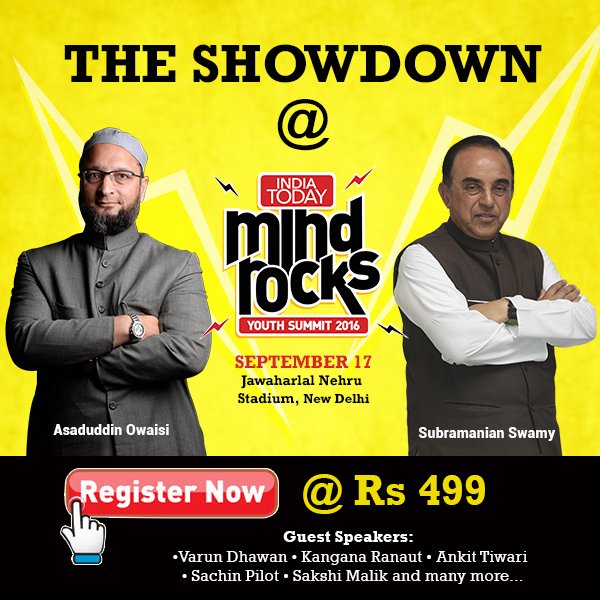 mindrocks's tweet photo. Who will triumph in a face-off between @Swamy39 &amp; @asadowaisi in #MindRocks16. Register https://t.co/ubNE7whoRb https://t.co/azZAJEO4P5